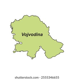 Vojvodina map icon vector illustration simbol design