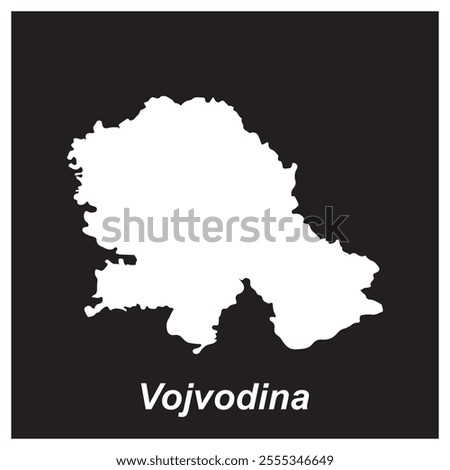 Vojvodina map icon vector illustration simbol design