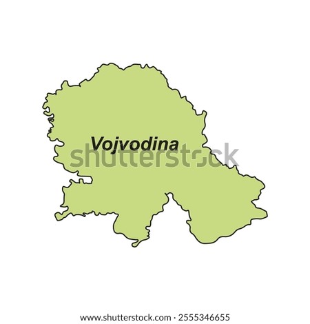 Vojvodina map icon vector illustration simbol design