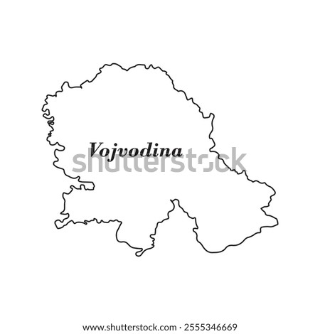 Vojvodina map icon vector illustration simbol design