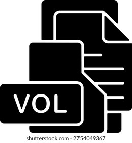 VOL File Format Folder Icon Design Symbol