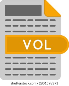 VOL Flat Style Icon Design