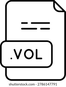 VOL Illustration vector Icon Design