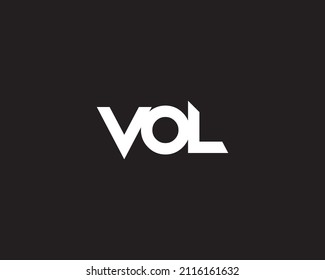 VOL Logo Design Abstract Signs Symbols Shape Rectangle Initials Letter Typhography Monogram