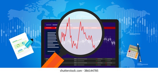 Volatile Market Stock Volatility Down Crash Trend Price Investment Index Fluctuation