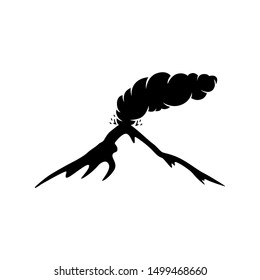 Volcanic Eruption, Mountain Logo Design Template Inspiration, Vector Illustration