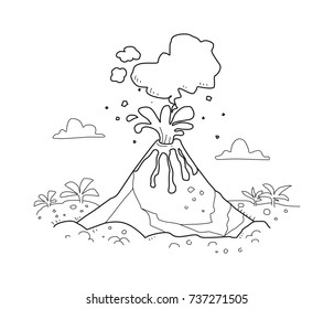 volcanic eruption vector