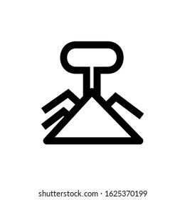 volcanic icon or logo isolated sign symbol vector illustration - high quality black style vector icons
