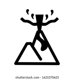 volcanic icon or logo isolated sign symbol vector illustration - high quality black style vector icons
