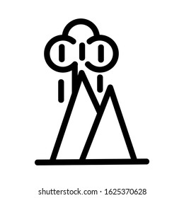 volcanic icon or logo isolated sign symbol vector illustration - high quality black style vector icons
