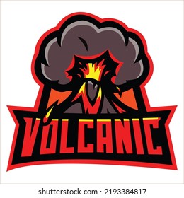 Volcanic Logo Vector Art Illustrator Stock Vector (Royalty Free ...