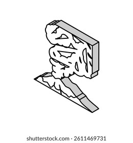 volcanic smoke isometric icon vector. volcanic smoke sign. isolated symbol illustration