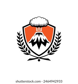 logo del Vector abstracto del volcán