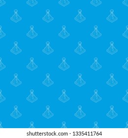 Volcano erupting pattern vector seamless blue repeat for any use
