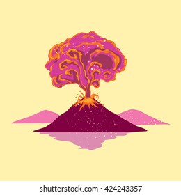 Volcano eruption