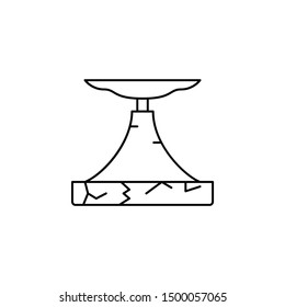 Volcano eruption icon. Element of natural disaster icon