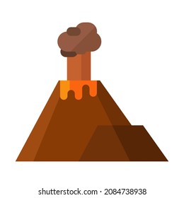 Volcano Flat Clipart Vector Illustration