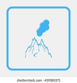 Volcano icon.
