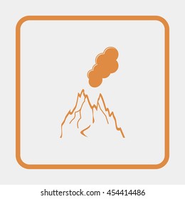 Volcano icon.
