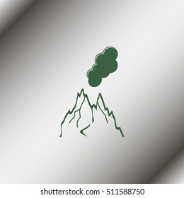 Volcano icon.