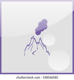 Volcano icon.
