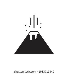 Volcano icon design. vector illustration