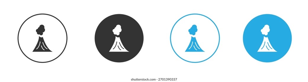 Volcano icon. Graphic icon design template