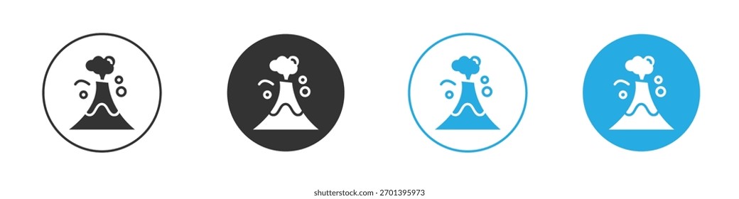 Volcano icon. Graphic icon design template