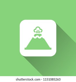 Volcano icon. mountain symbol