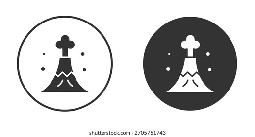 Icono de volcán. Perfecto para interfaces de Web y App, presentaciones, infografías