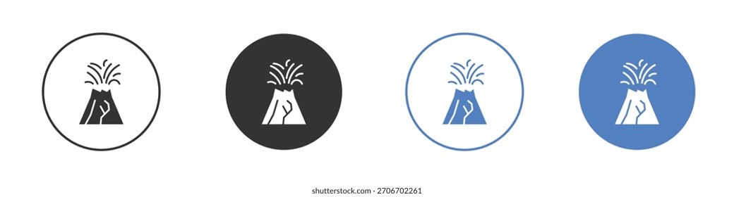 Volcano icon pictogram for your web site design, logo