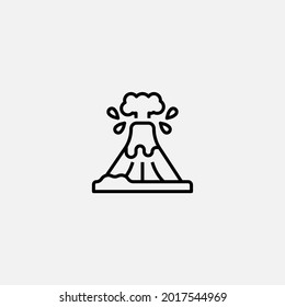 Volcano icon sign vector,Symbol, logo illustration for web and mobile