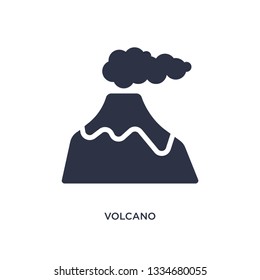 volcano icon. Simple element illustration from stone age concept. volcano editable symbol design on white background. Can be use for web and mobile.