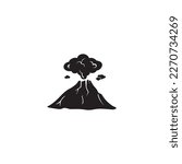 volcano icon symbol sign vector
