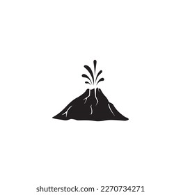 volcano icon symbol sign vector