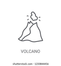 Volcano icon. Trendy Volcano logo concept on white background from Weather collection. Suitable for use on web apps, mobile apps and print media.