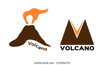 Volcano Icon . Vector