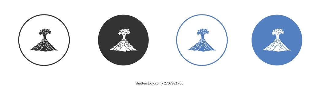 Ícone vulcão ilustração de arte vetorial. para conceito móvel e web designs