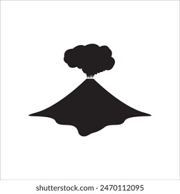 VOLCANO ICON VECTOR ILLUSTRATION SYMBOL DESIGN