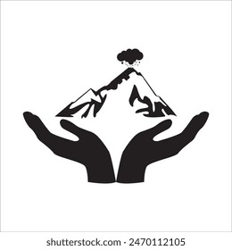 VULKAN ICON VEKTORILLUSTRATION SYMBOL DESIGN