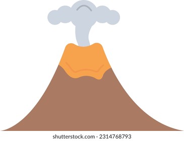 Volcano icon vector image. Suitable for mobile application web application and print media.