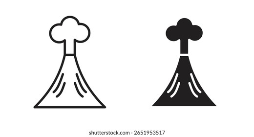 Volcano icon vector, Symbol, logo illustrations