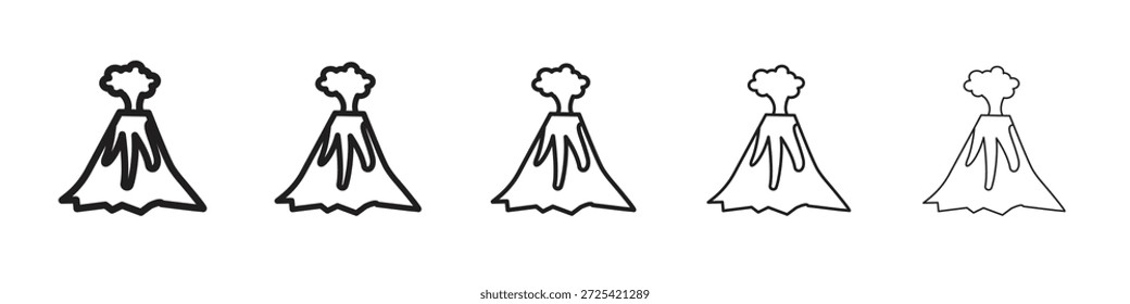 Vulkan-Symbol, Vektorgrafik, Symbol, Logo-Illustrationen