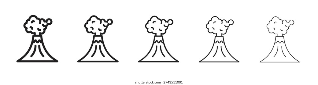 Volcano icon vector, Symbol, logo illustrations