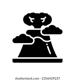 icono del volcán para tu sitio web, móvil, presentación y diseño de logotipo.