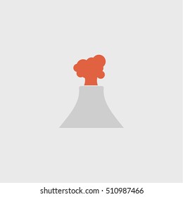 volcano icon,flat design