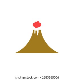 Volcano logo template vector icon design