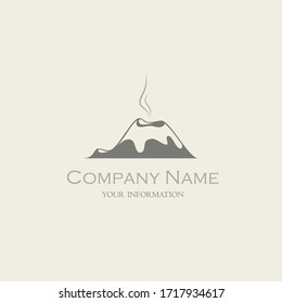 volcano logo vector icon your comany name