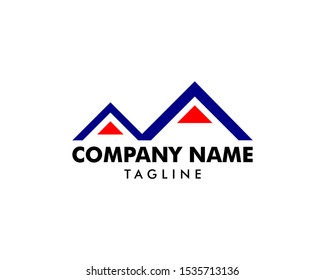 Volcano mountain logo, Symbol and icon of volcano mountain