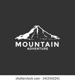 volcano mountain tshirt design vector